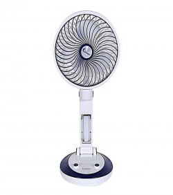 Supermoon Rechargeable Folding Table Fan with Light SM 6610 - Royal Blue