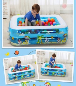 Baby Swimming Pool with Air Pump. With Ball 50 Pcs- 4510