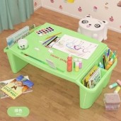 Children's Study,Storage Box, Writing Plastic Table (Green)